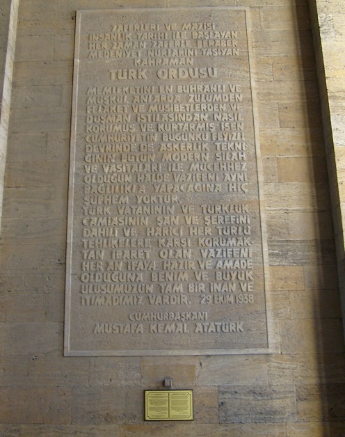 Atatürk'ün Türk Ordusuna son mesajı