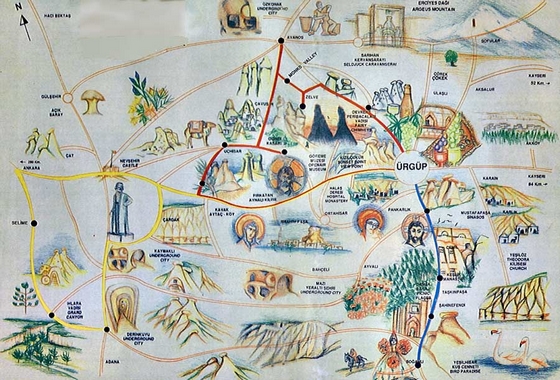 Kapadokya Turizm Haritası