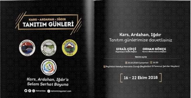 Kars-Ardahan-Iğdır Tanıtım Günleri 2018 İstanbul