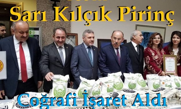 Tosya Sarıkılçık Pirincine Coğrafi İşaret Verildi