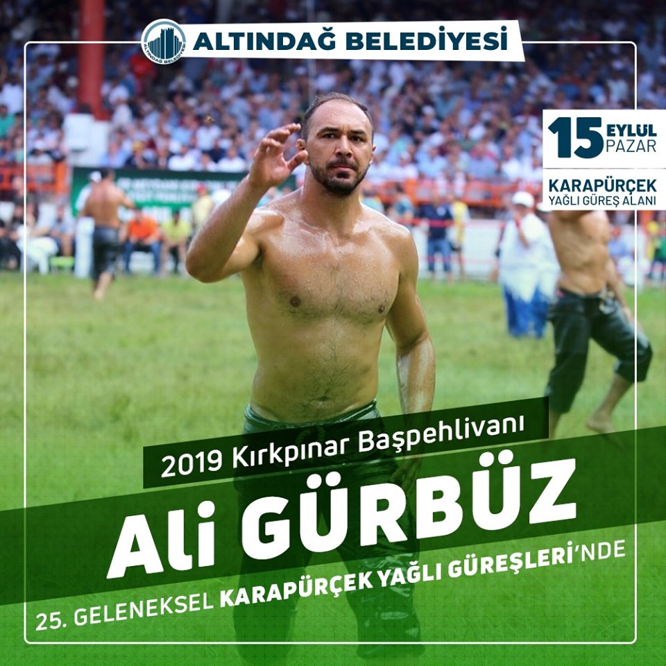 25.Geleneksel Karapürçek Yağlı Güreşleri 2019 ALİ GÜRBÜZ