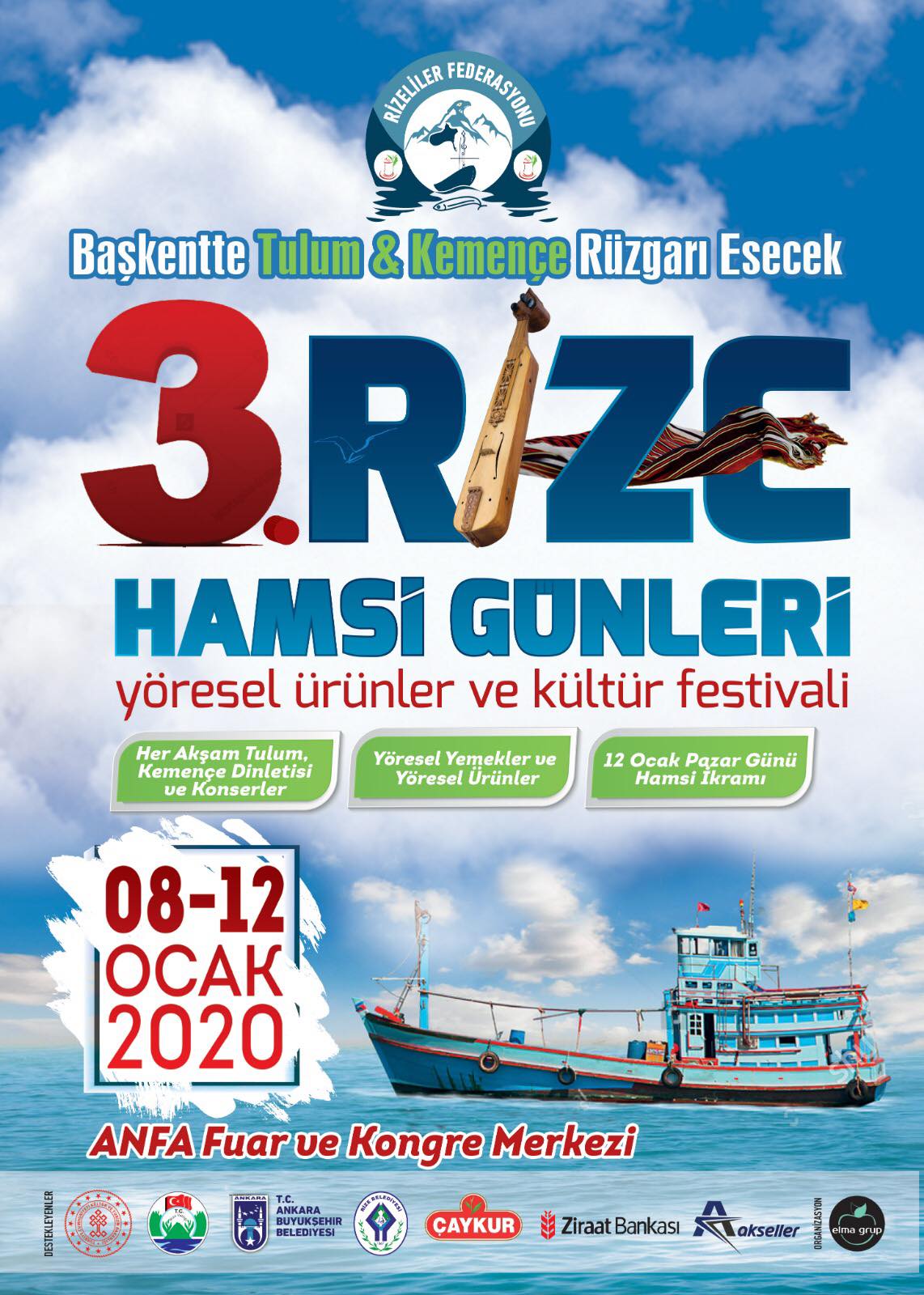 3.Rize Hamsi Günleri Festivali 2020 Ankara