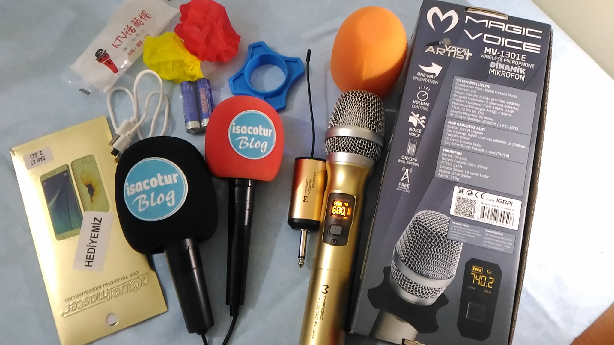 Magicvoice MV-1301E Kablosuz El Mikrofonu 