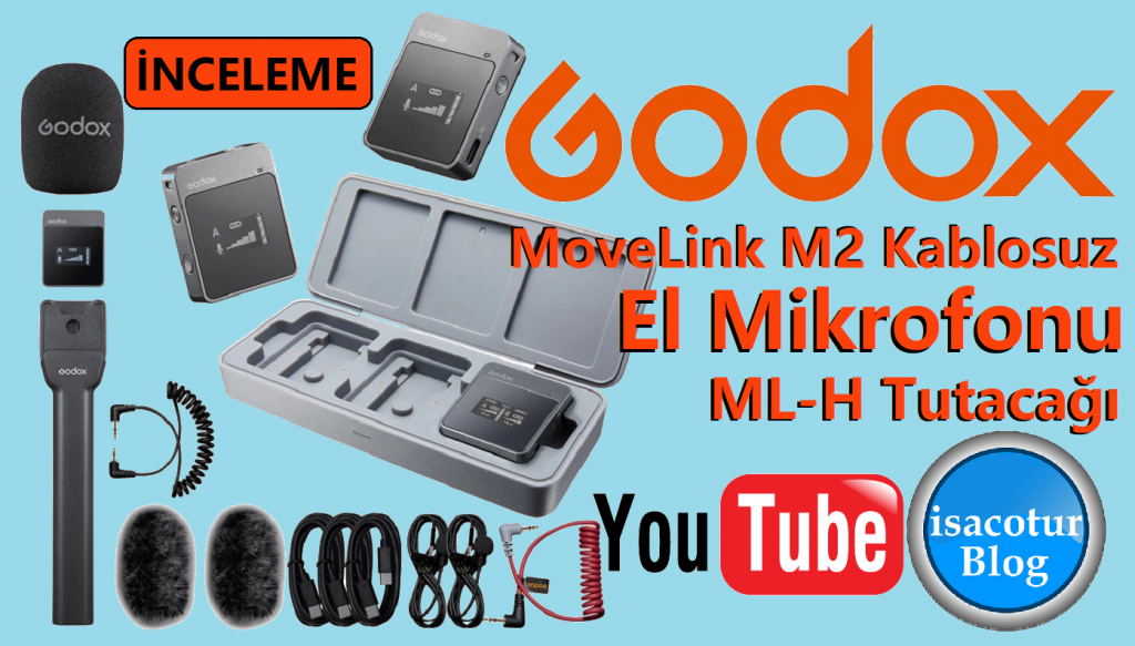 Godox MoveLink M2 Kablosuz El Mikrofonu Tutacağı
