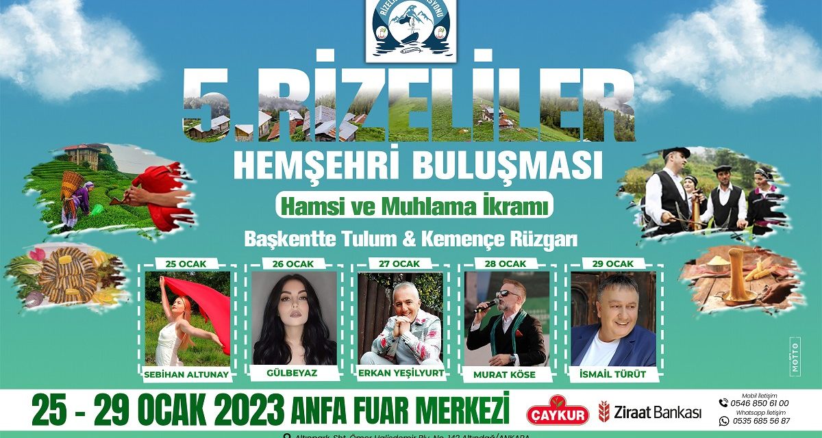 5. Rizeliler Hamsi ve Muhlama Şöleni 2023