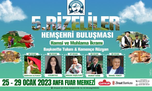 5. Rizeliler Hamsi ve Muhlama Şöleni 2023