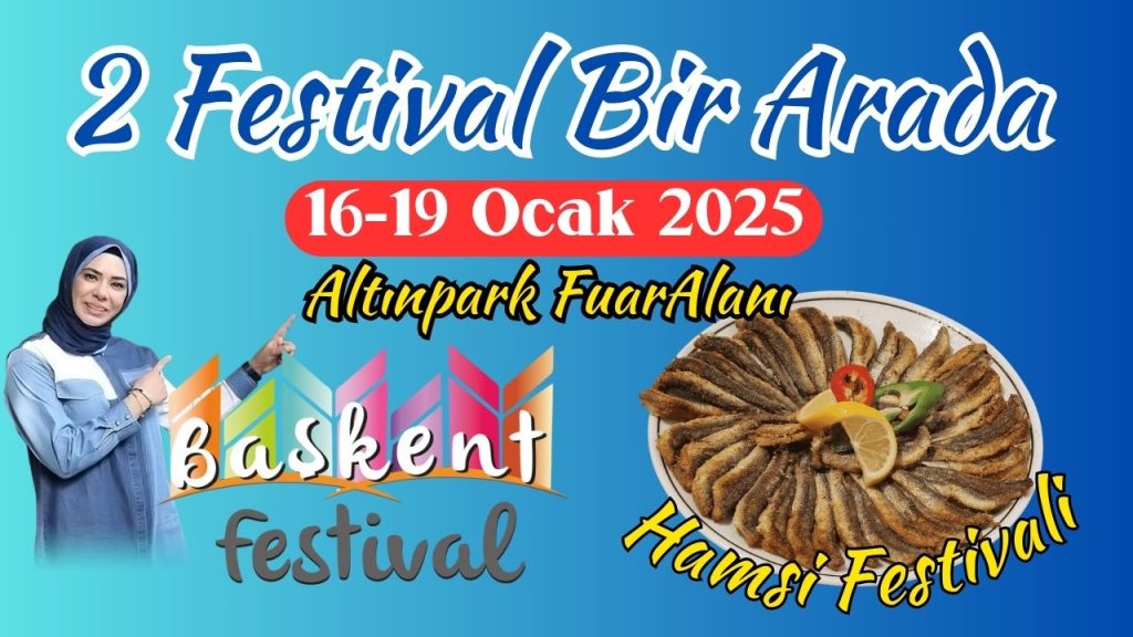 2 Festival 1 Arada Altınparkta, Başkent Festival 2025, Hamsi Festivali Ankara 2025