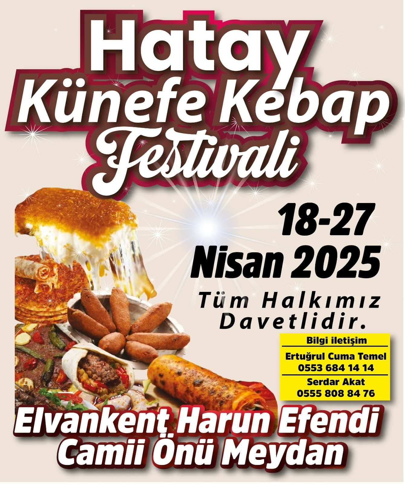 Hatay Künefe ve Kebab Festivali Elvankent'te