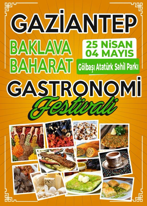 Gaziantep Baklava Baharat Gastronomi Festivali Gölbaşı'nda