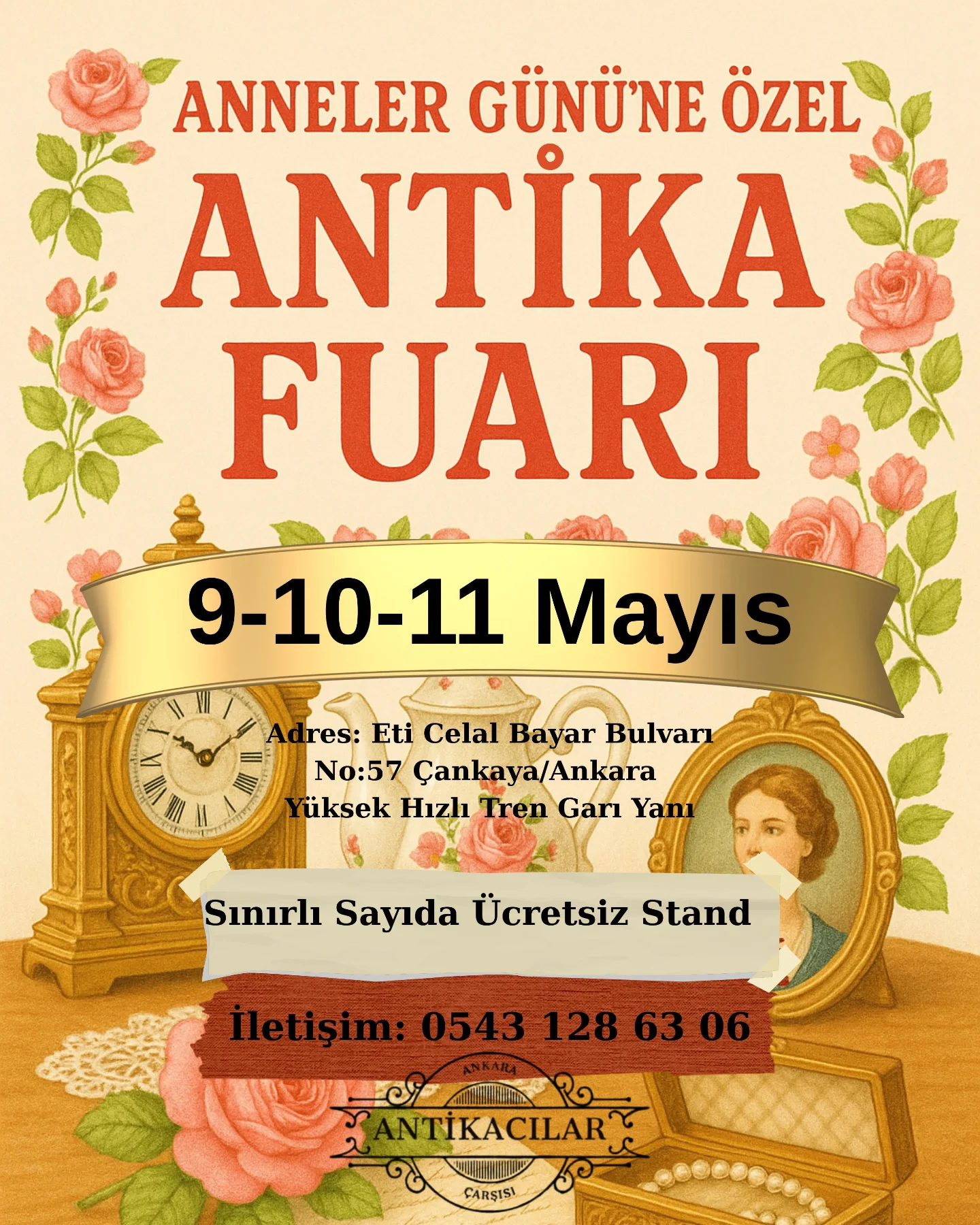 Anneler Gününe Özel Antika Fuarı 2025