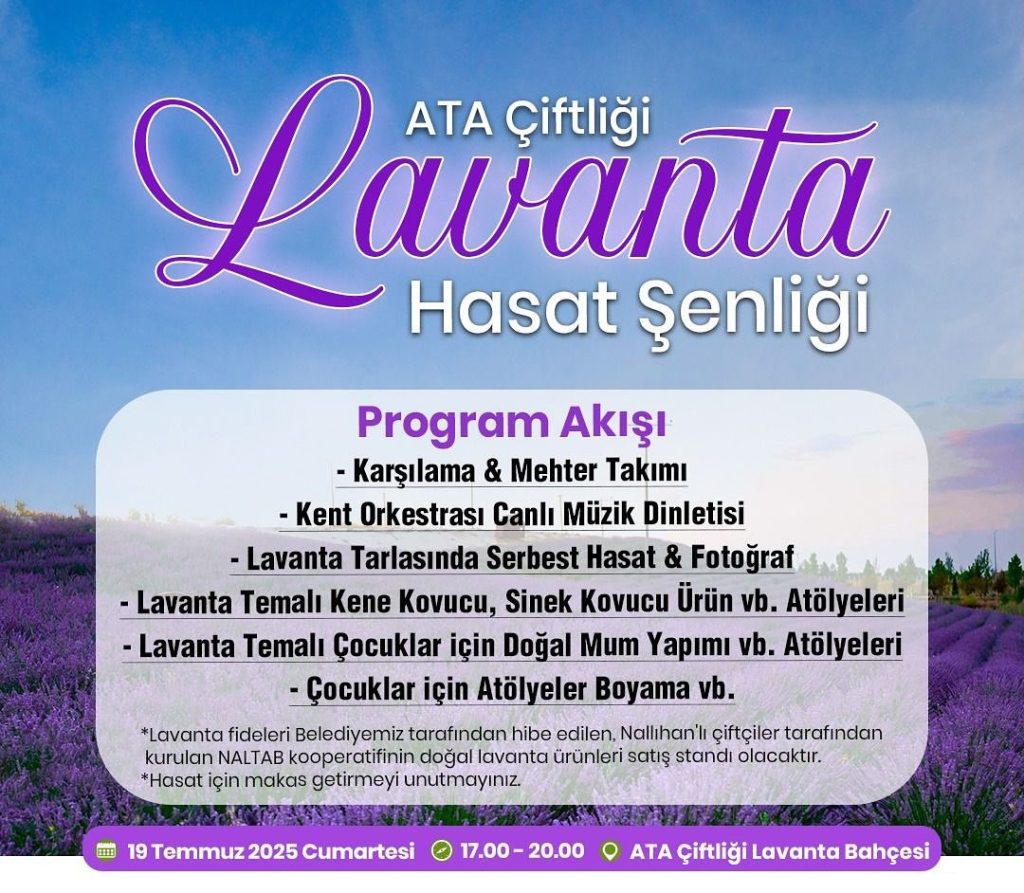 ATA Çiftliği Lavanta Bahçesi Hasat Şenliği