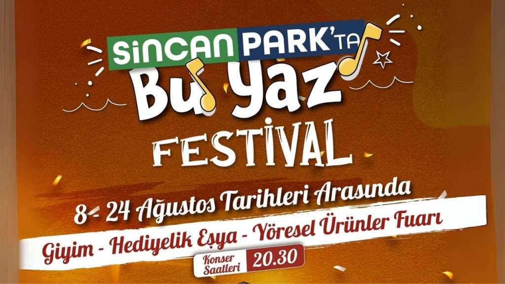 Sincan Park’ta Yaz Festivali başlıyor