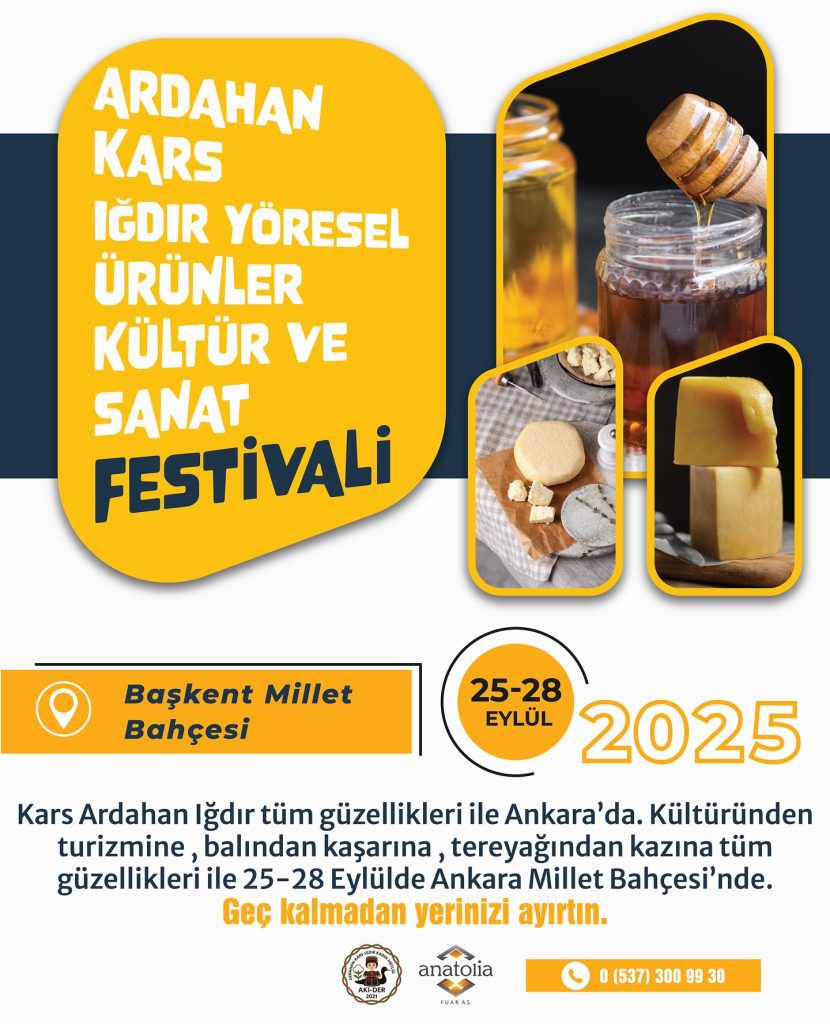 Kars Ardahan Iğdır Yöresel Ürünler Kültür ve Sanat Festivali 2025