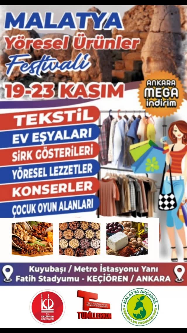 Malatya Yöresel Ürünler Festivali Keçiören'de