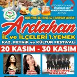 Ardahan İl ve İlçeleri 1. Kaz Peynir ve Kültür Festivali Etimesgut’ta