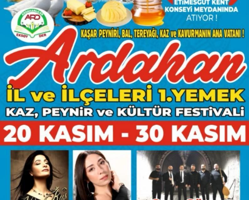Ardahan İl ve İlçeleri 1. Kaz Peynir ve Kültür Festivali Etimesgut’ta