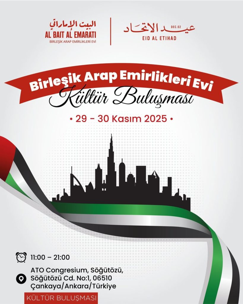 Birleşik Arap Emirlikleri Evi Kültür Buluşması Ankara'da Başlıyor