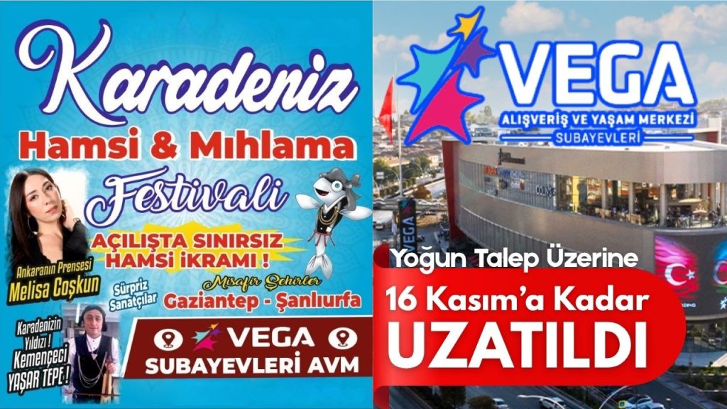 Hamsi ve Mıhlama Festivali Vega Subayevleri AVM'de