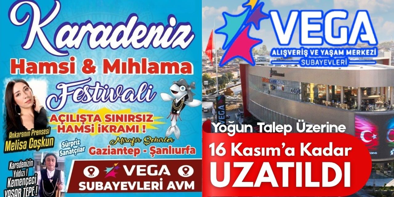 Hamsi ve Mıhlama Festivali Vega Subayevleri AVM’de