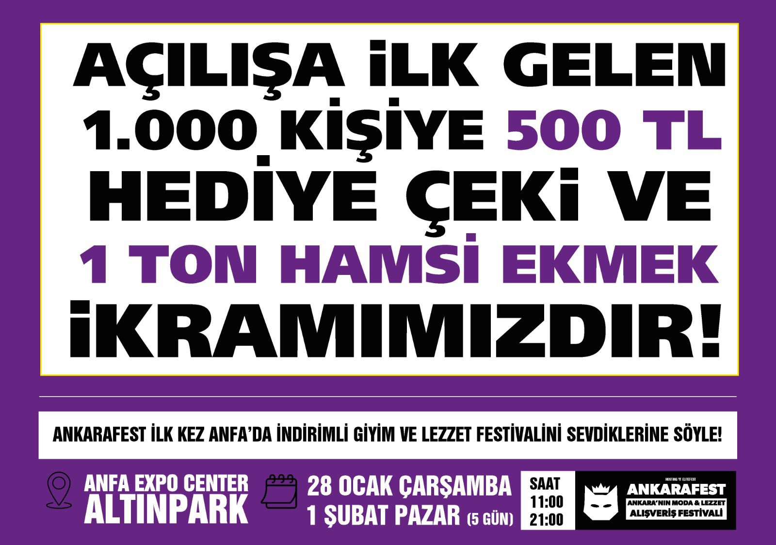 Ankara’da Sömestr Coşkusu: AnkaraFest ile Alışveriş ve Lezzet Bir Arada!