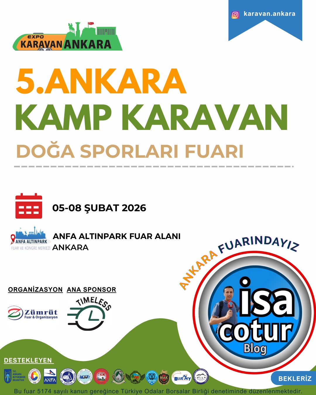 Ankara 5. Kamp, Karavan ve Doğa Sporları Fuarı 2026