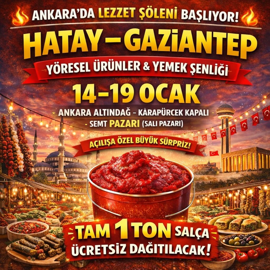 Hatay Gaziantep Yöresel Ürünler Festivali Karapürçek'te