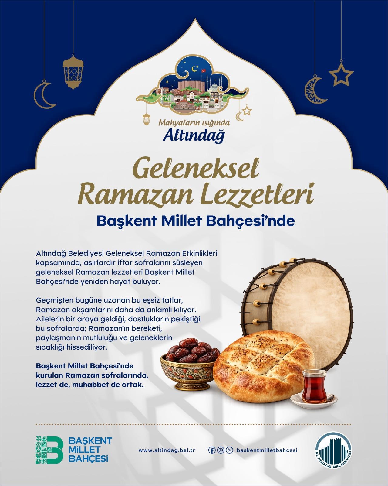 Başkent Millet Bahçesi Ramazan Etkinlikleri Başlıyor