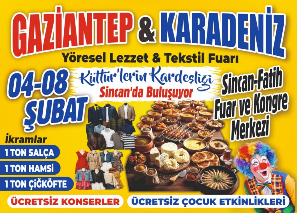 Gaziantep & Karadeniz Lezzetleri ile İstanbul Modası Sincan’da Buluşuyor