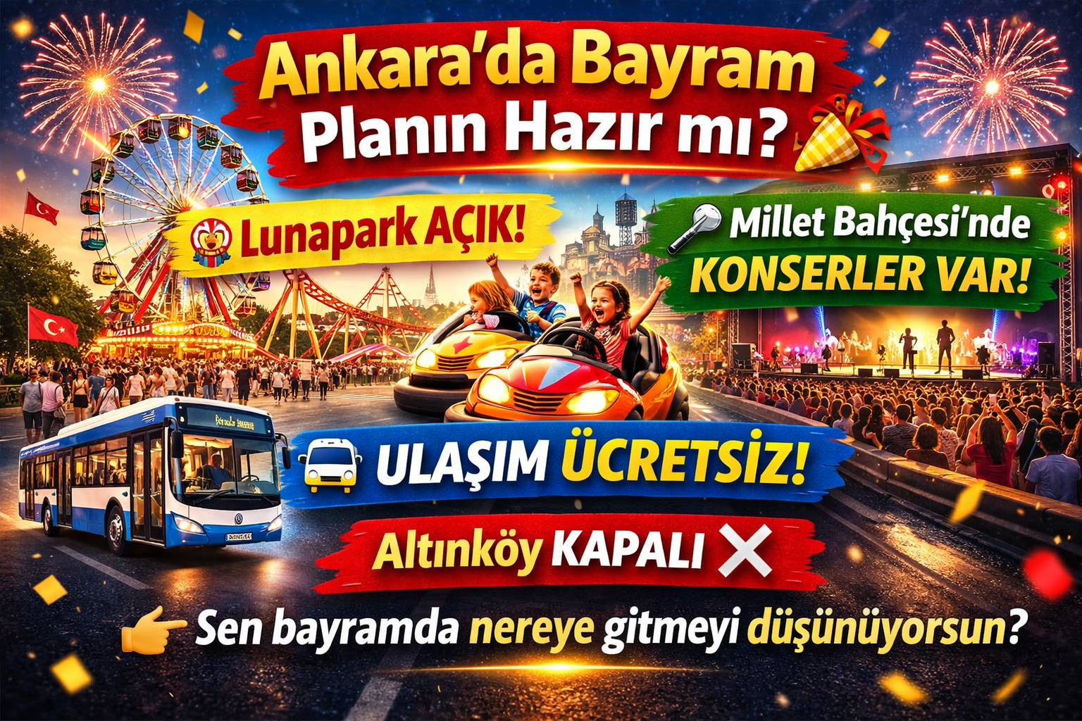 Ankara’da Bayram Etkinlikleri 2026
