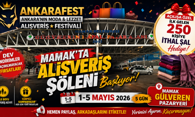 Mamak Gülveren’de Alışveriş Şöleni Başlıyor: ANKARAFEST Geliyor!