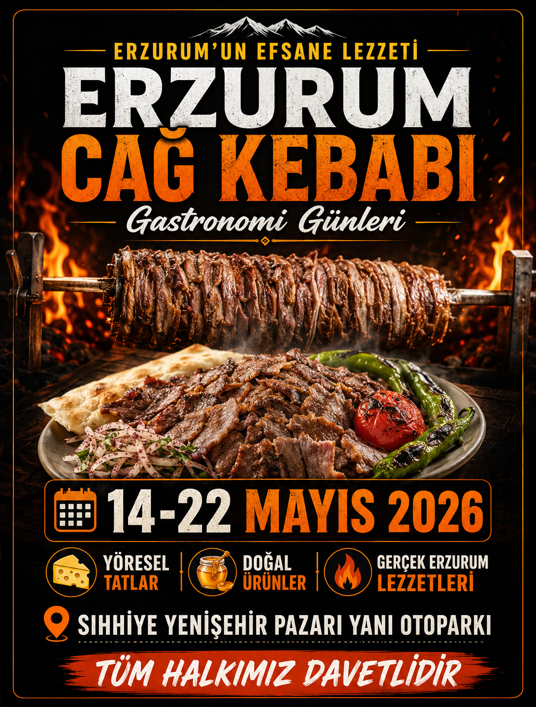 Erzurum Cağ Kebabı Gastronomi Günleri Ankara’da