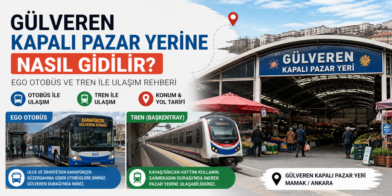 Gülveren Kapalı Pazar Yerine Nasıl Gidilir?
