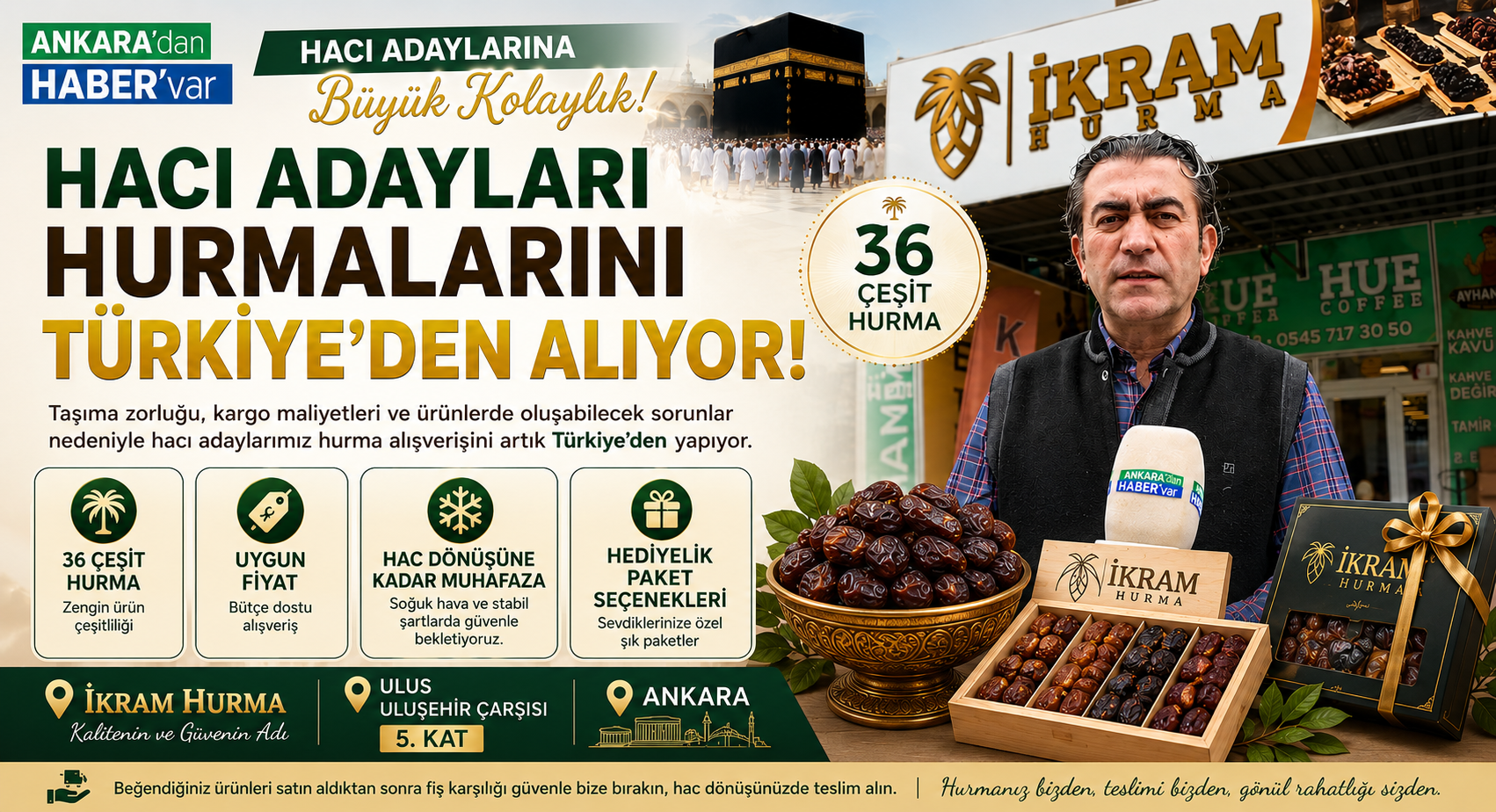 Hacı Adayları Hurmalarını Artık Türkiye'den Alıyor