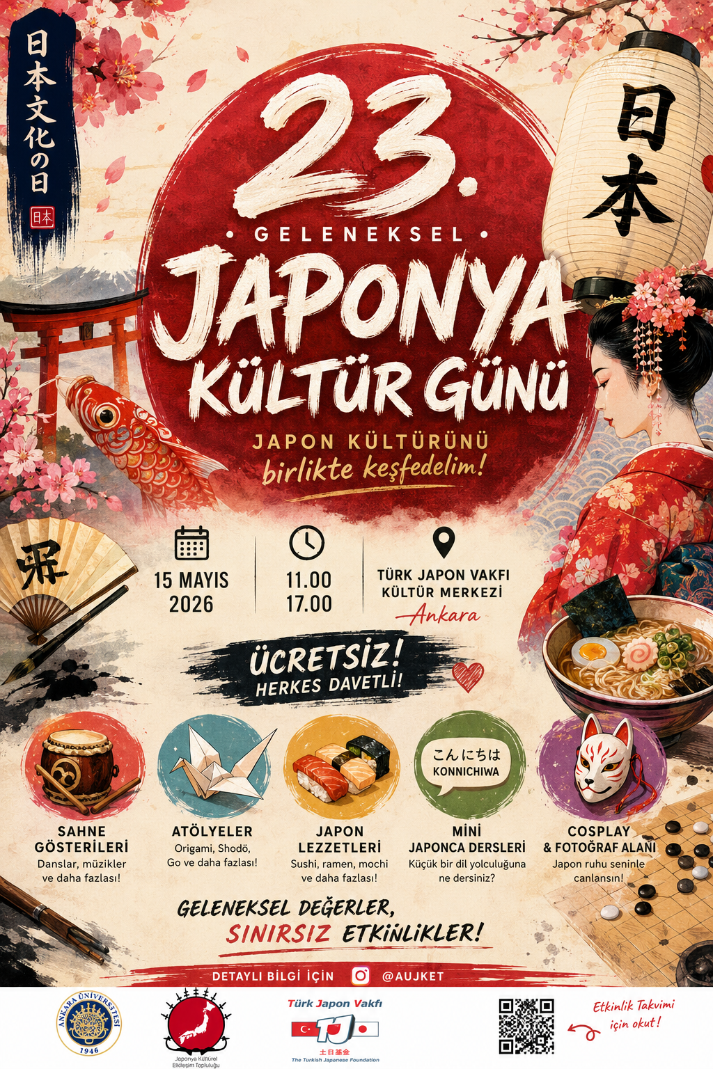 23. Geleneksel Japonya Kültür Günü Ankara'da Kutlanacak