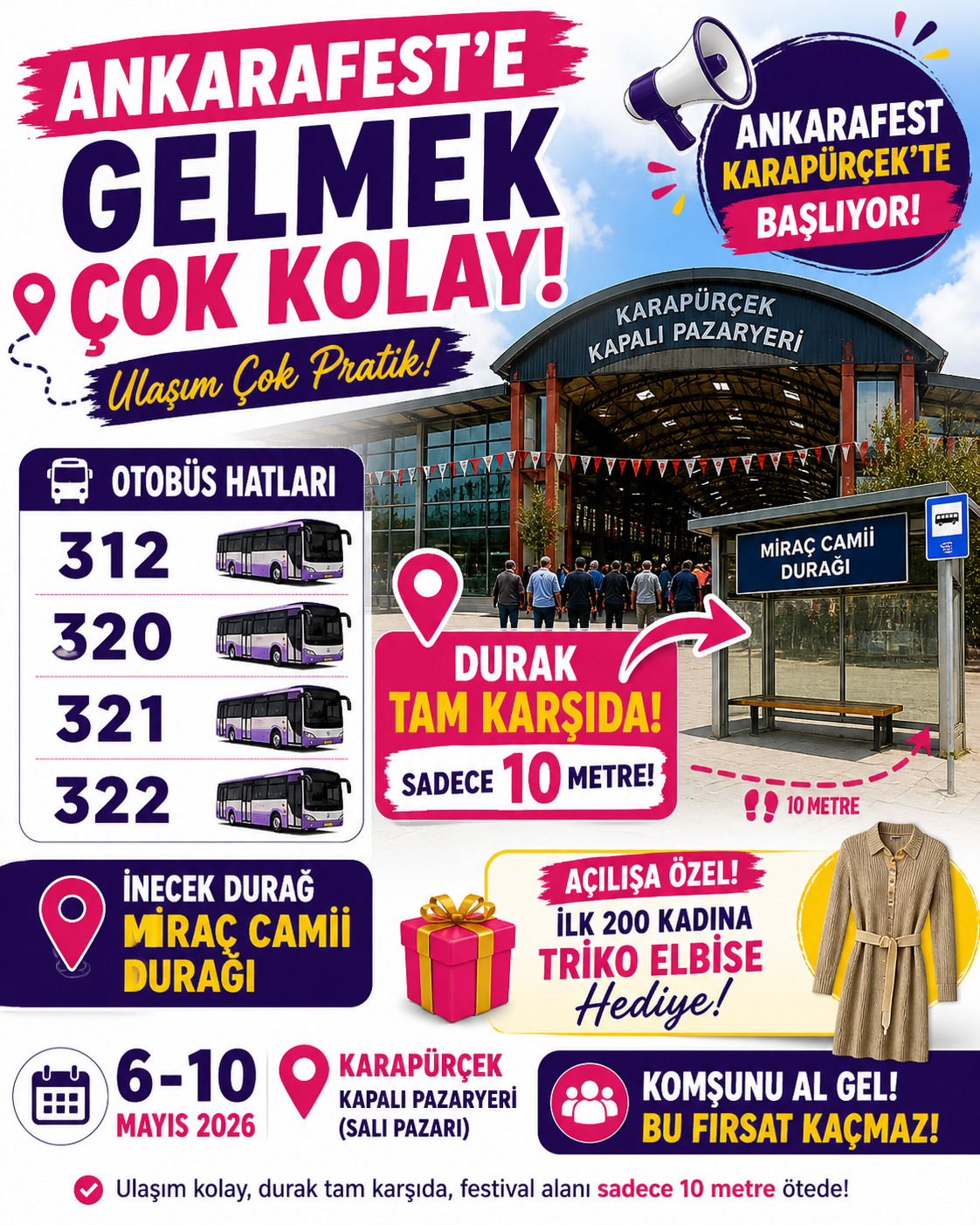 Karapürçek Kapalı Pazaryeri (Salı Pazarı) Nasıl Gidilir?