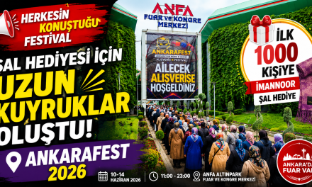 AnkaraFest 2026 Başladı Şal Hediyesi İçin Uzun Kuyruklar Oluştu