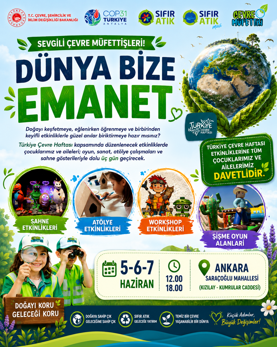 Türkiye Çevre Haftası Etkinlikleri Ankara Saraçoğlunda Başlıyor