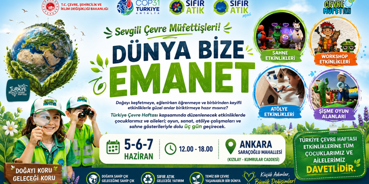 Türkiye Çevre Haftası Ankara Saraçoğlu Mahallesinde