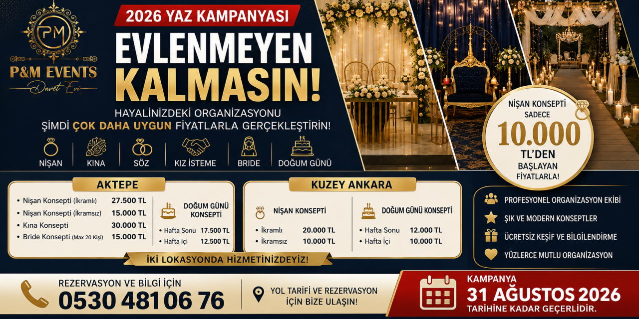 Ankara Nişan Konseptleri 10 Bin TL’den Başlıyor