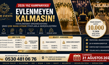Ankara Nişan Konseptleri 10 Bin TL’den Başlıyor