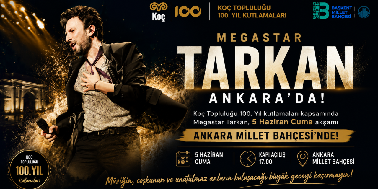 Tarkan Ankara Millet Bahçesinde Konser Verecek