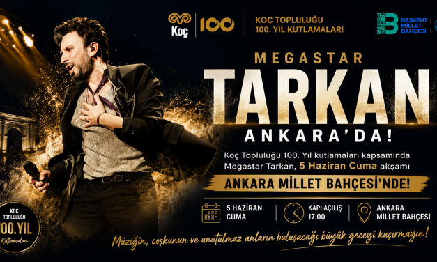 Tarkan Ankara Millet Bahçesinde Konser Verecek