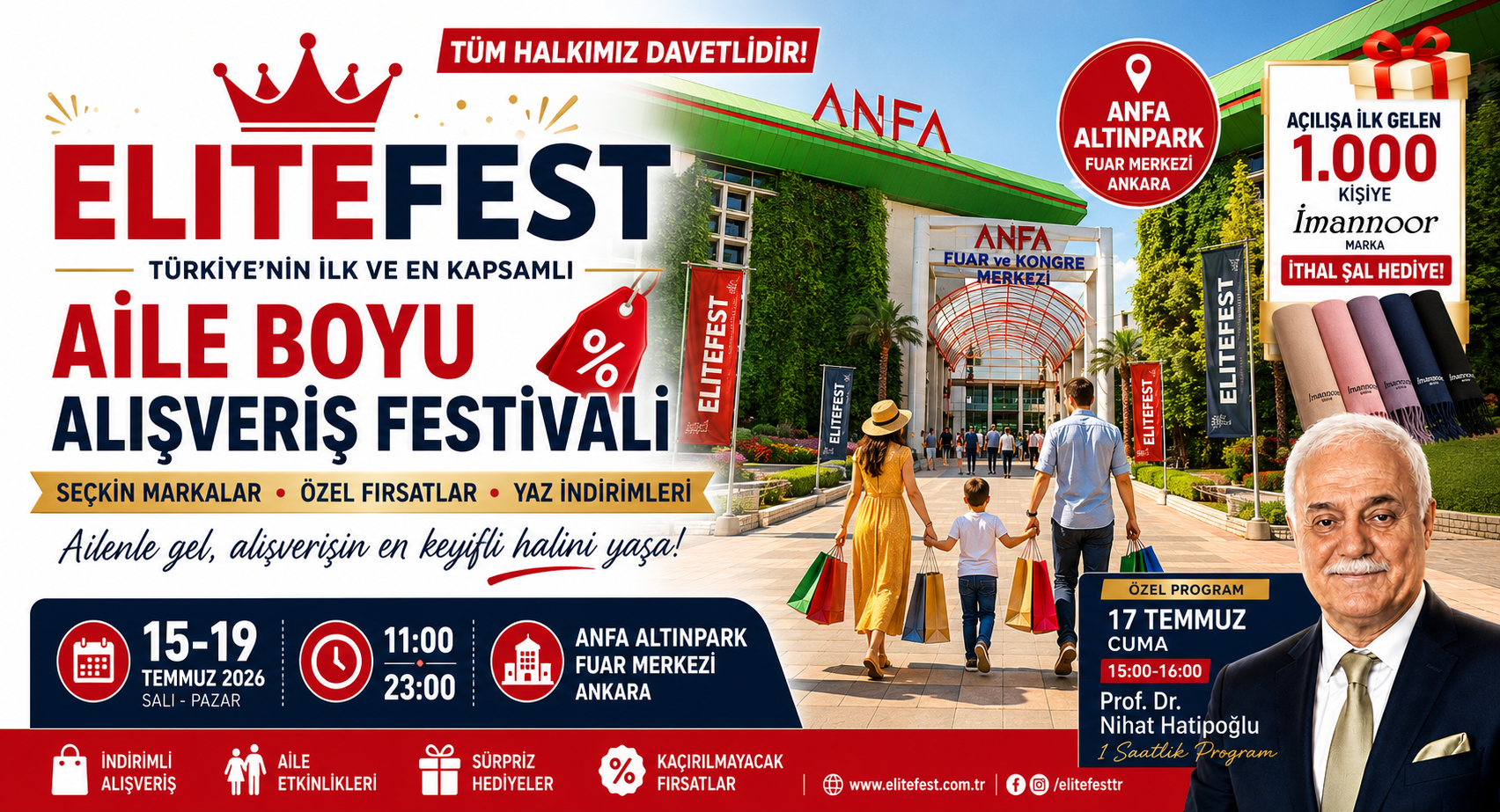 Ankara Yaz İndirimli Alışveriş Festivali 2026 Altınpark'ta Başlıyor | Elitefest