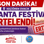 SON DAKİKA: Keçiören Ovacık Lavanta Festivali Ertelendi!