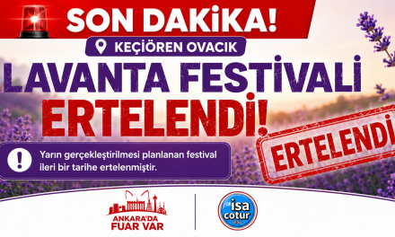 SON DAKİKA: Keçiören Ovacık Lavanta Festivali Ertelendi!