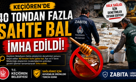 Keçiören’de 40 Tondan Fazla Sahte Bal İmha Edildi