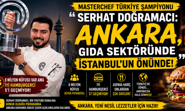 MasterChef Şampiyonu Serhat Doğramacı: “Ankara, Gıda Sektöründe İstanbul’un Önünde”