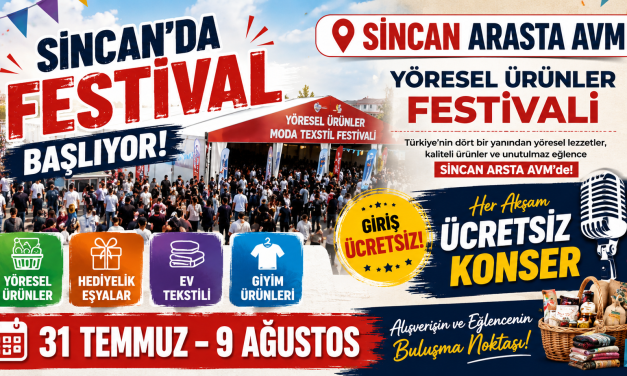 Sincan Arasta AVM Yöresel Ürünler Festivali 2026