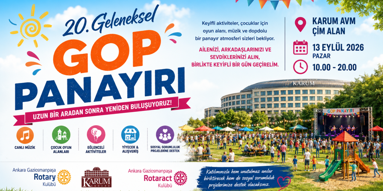 20. Geleneksel GOP Panayırı Yeniden Başlıyor!