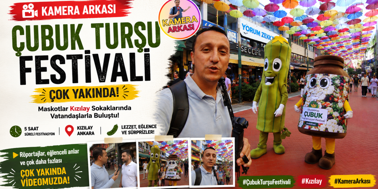 Çubuk Turşusu Maskotları Kızılay Sokaklarında
